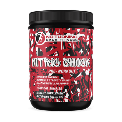 Nitric Shock Pre-workout w/ Dynamine - Tropical Sunrise - No Turning Back Fitness